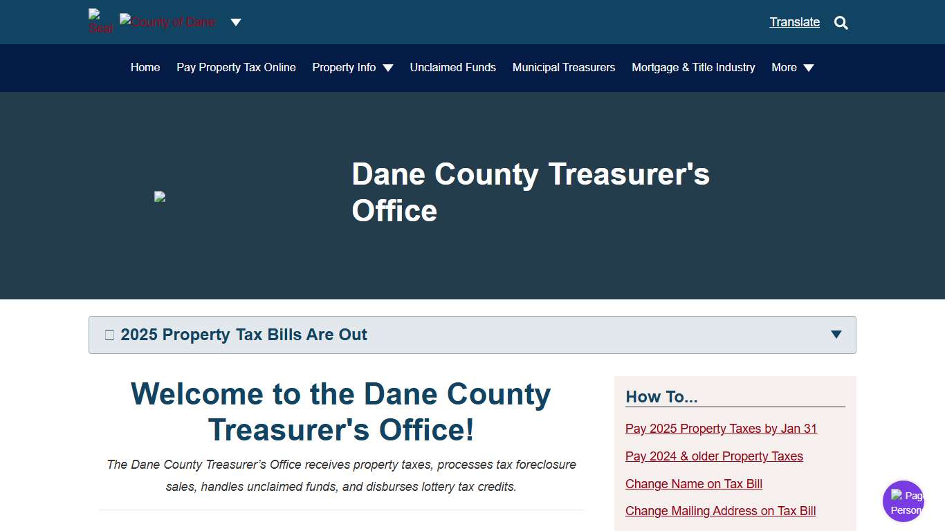 Home Dane County Treasurer Office